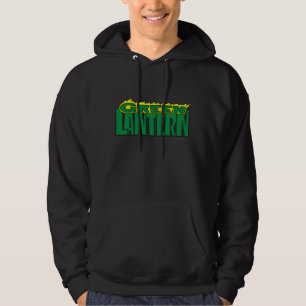 Veste À Capuche Logo vert de lanterne - flammes jaunes