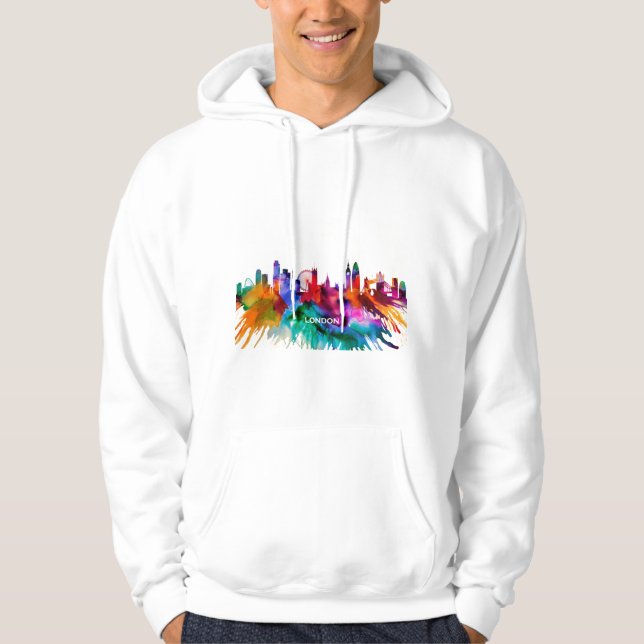 Veste À Capuche Londres Skyline (Devant)