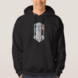 Veste À Capuche Loose Vaporwave japonais Kanji esthétique Otaku