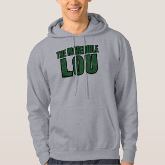 Veste À Capuche Lou Incroyable - Typographie à motif de brique ver