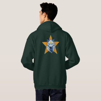 VESTE À CAPUCHE LOUP BLANC