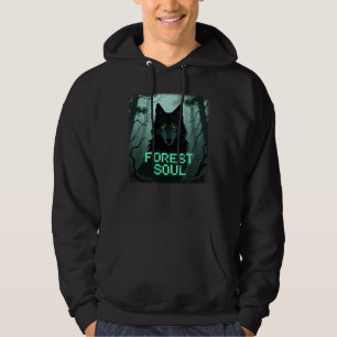 Veste À Capuche Loup de fantasy sombre "Âme de la forêt" Lueur de