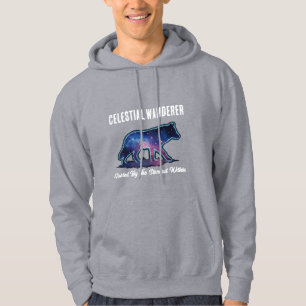 Veste À Capuche Loup solitaire silhouette de galaxie