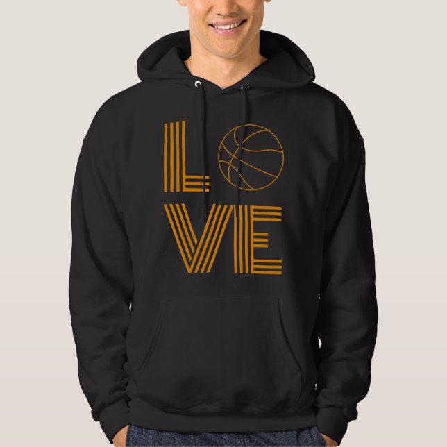 Veste À Capuche Love Basketball cadeau (Devant)