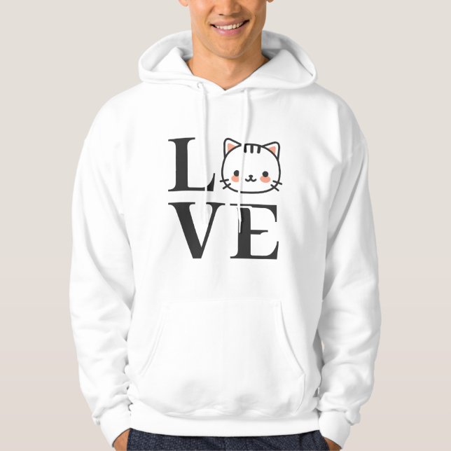 Veste À Capuche Love Cats (Devant)