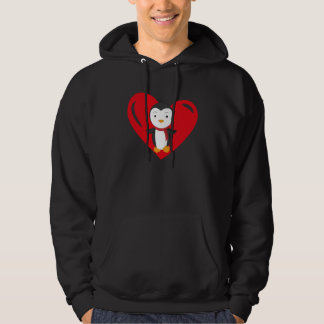 Veste À Capuche Love Heart Graphic Valentine's Day Penguin Boys Ki