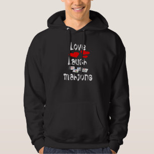 Veste À Capuche Love Laugh Mahjong Amusant Chinese Jewish Tile Gam