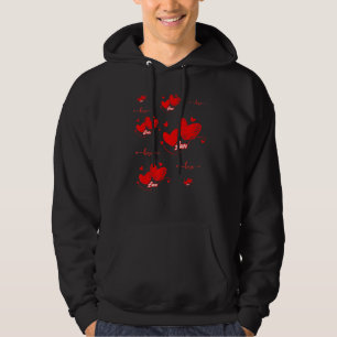 Veste À Capuche Love Love Hearts Flèches Graphic Womanu2019s Dames