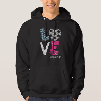 Veste À Capuche Love Soccer Coach Joueur Soccer Vie Ado Filles Wo