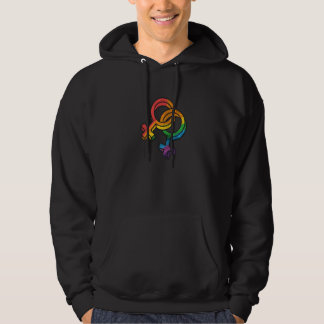 Veste À Capuche Love Support LGBTQ Symbol Gay Lesbian Rainbow Prid