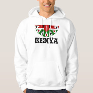 Veste À Capuche Lovely Hearts Kenya : Drapeau Art Motif