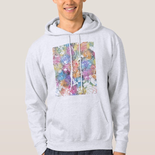 Veste À Capuche Lubumbashi DR Congo City Map (Devant)