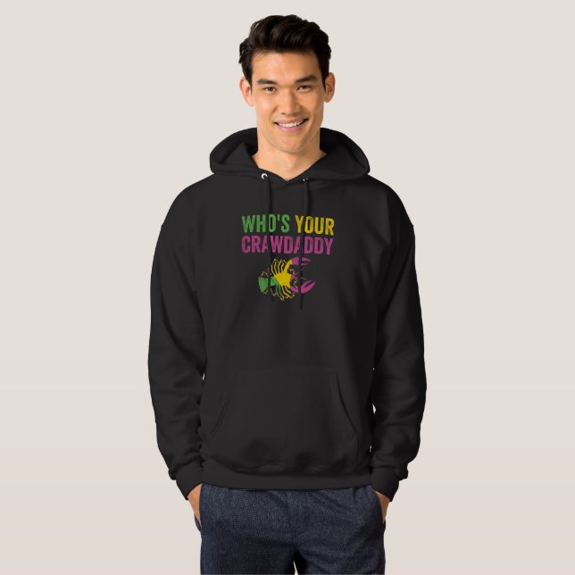 Veste À Capuche Lui Dont Ton Père Mardi Gras Crawfish (Devant entier)