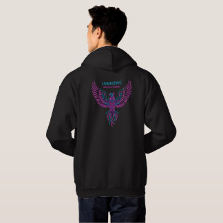 Veste À Capuche "LUMIGENIC Phoenix Rising Neon Design"