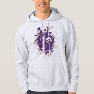 Veste À Capuche LYFL 13   Logo Lassen de Grunge Purple & Gold
