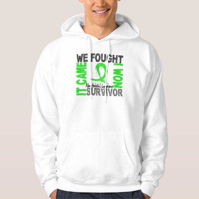 Veste À Capuche Lymphome non Hodgkinien du survivant 5 (Devant)