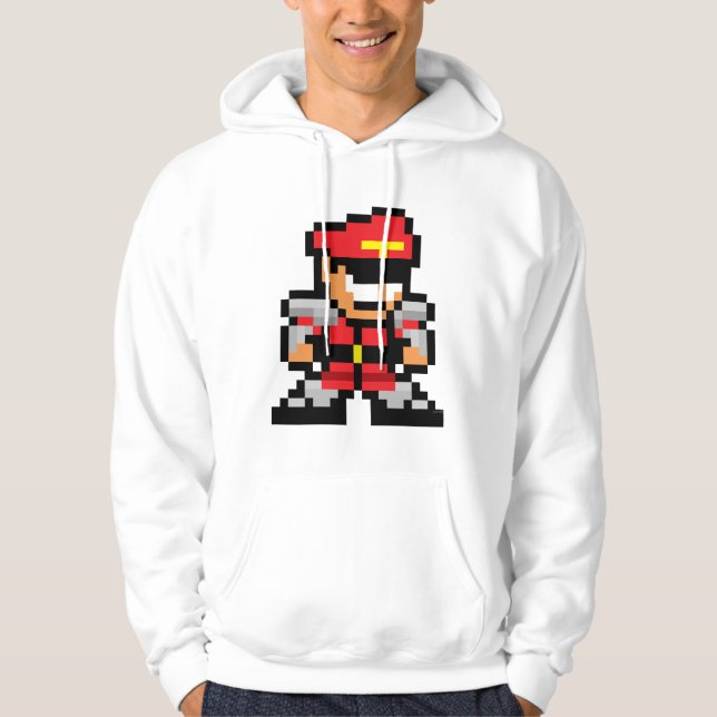 Veste À Capuche m. Bison à 8 bits (Devant)