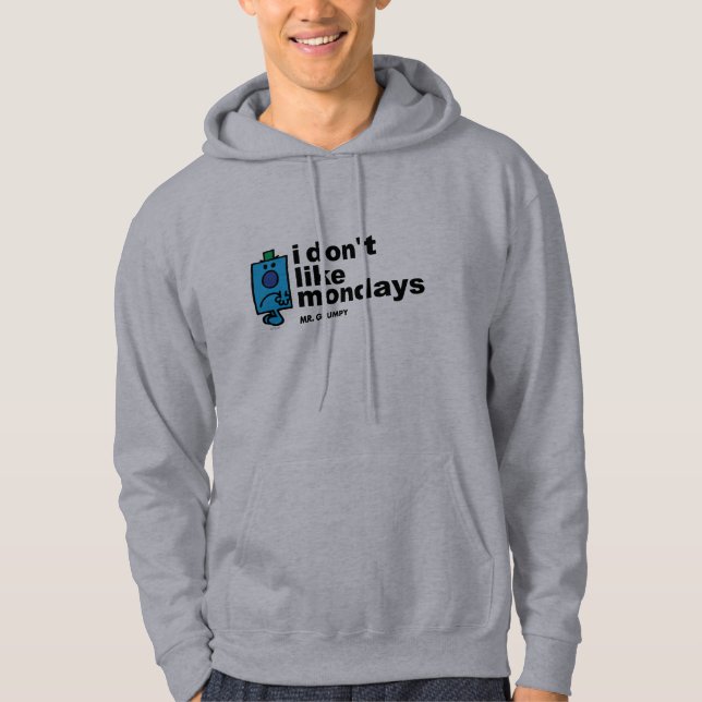 Veste À Capuche M. Grumpy N'Aime Pas Lundi (Devant)