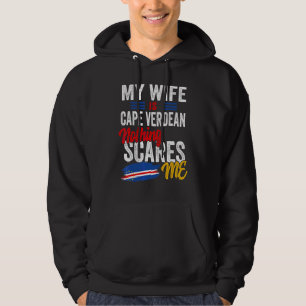 Veste À Capuche Ma femme est cap-verdienne Drapeau du patrimoine d
