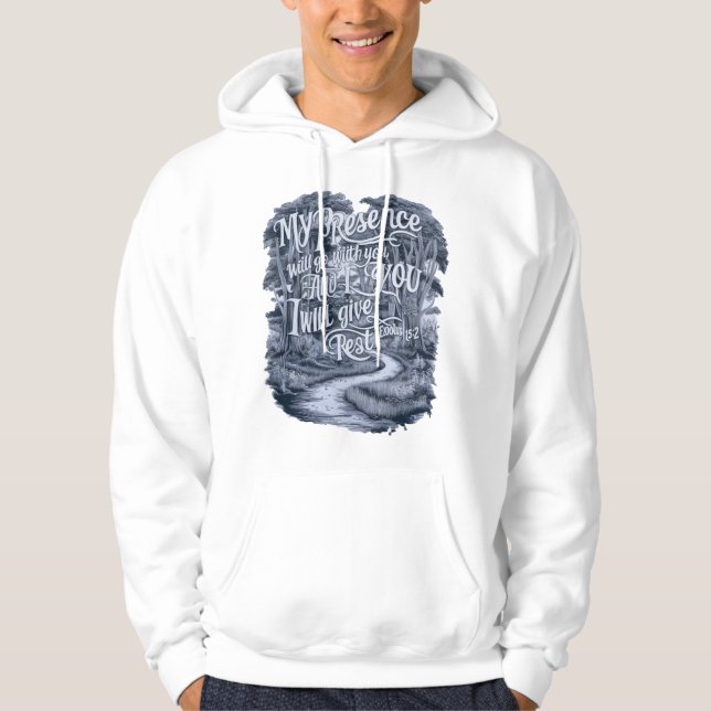 Veste À Capuche Ma Présence Va Avec Vous (Devant)