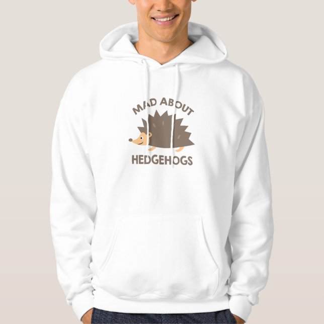 Veste À Capuche Mad à propos des hérissons (Devant)