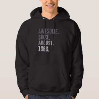 Veste À Capuche Magnifique depuis août 1989 33ème anniversaire Vin