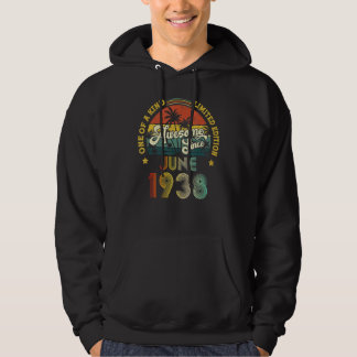 Veste À Capuche Magnifique Depuis Juin 1938 84 Ans 84ème Anniversa