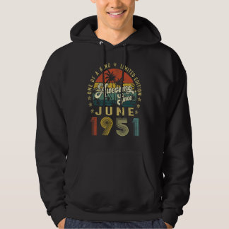 Veste À Capuche Magnifique depuis juin 1951 Vintage 71ème annivers