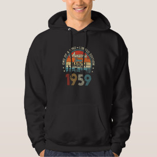Veste À Capuche Magnifique depuis mars 1959 Vintage 63ème annivers