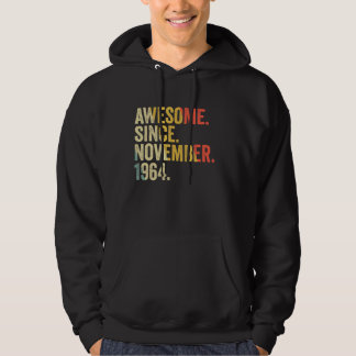 Veste À Capuche Magnifique Depuis Novembre 1964 Cadeaux de 58 Ans