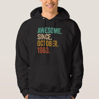 Veste À Capuche Magnifique depuis octobre 1983 39 Ans 39e Naissanc