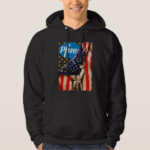 Veste À Capuche Magnifique logo Pfizer et l'America Flag