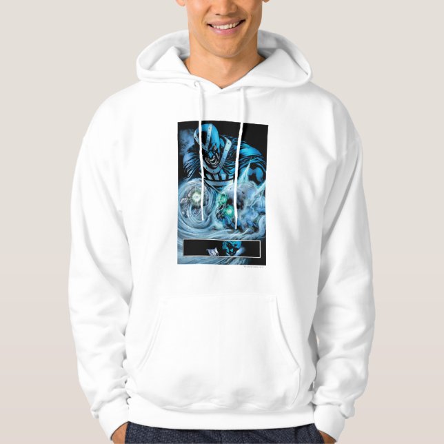 Veste À Capuche Main noire avec panneau de crâne (Devant)