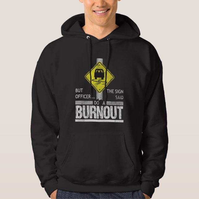 Veste À Capuche Mais commandez le signe a dit font une voiture (Devant)
