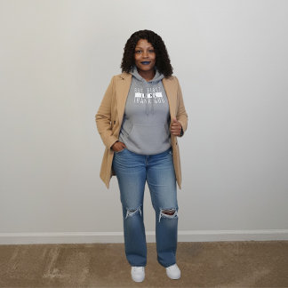 Veste À Capuche Mais d'abord Dieu merci foi chrétienne