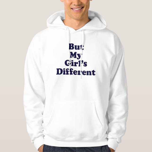 Veste À Capuche Mais ma fille est différente (Devant)