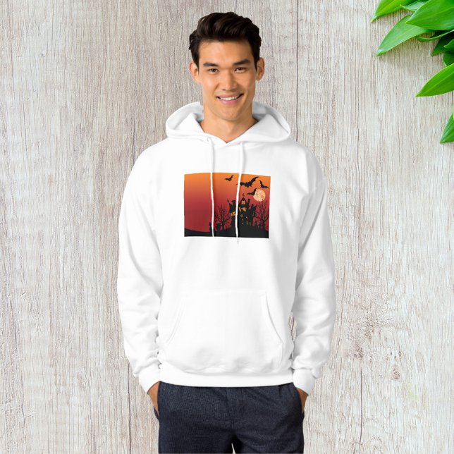 Veste À Capuche Maison Hantée éffrayante Halloween nuit (Créateur téléchargé)