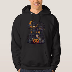 Veste À Capuche Maison Hantée Halloween Squelettes Citrouille Fant