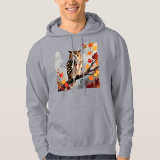 Veste À Capuche Majestic Owl Wildlife Art Print
