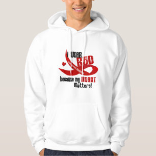 Veste À Capuche Maladie cardiaque je porte le rouge pour MOI 33