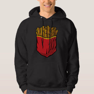 Veste À Capuche Malbouffe Fast Food Chips Frites dans un Sac