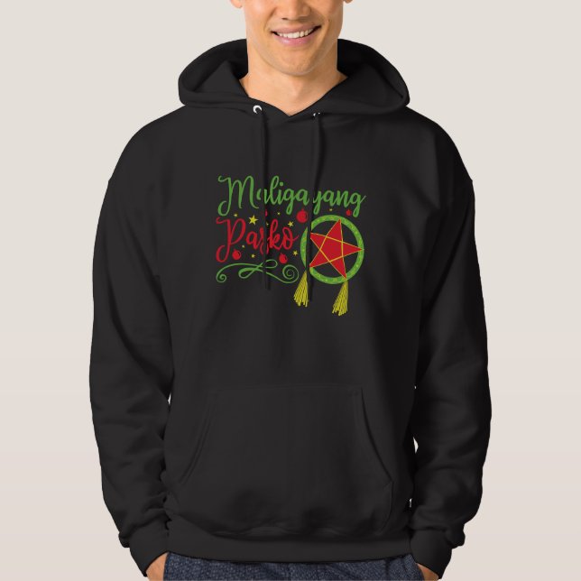 Veste À Capuche Maligayang Pasko Filipino de Noël Philippines Phil (Devant)