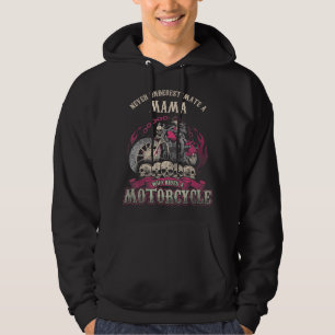 Veste À Capuche Mama Biker Lady ne sous-estime jamais Motorcyc