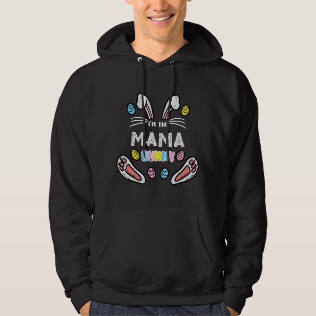 Veste À Capuche Mama Lapin Lapin Pâques Famille Match Femmes Toddl (Devant)