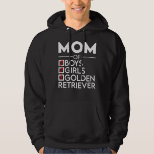 Veste À Capuche Maman De 2 Garçons 2 Filles Golden Retriever