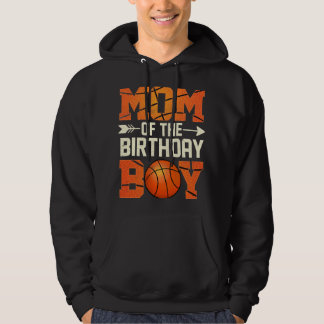 Veste À Capuche Maman De L'Anniversaire Garçon Basketball Mère Mam