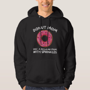 Veste À Capuche Maman Donut Avec Paillettes - Cadeau Drôle pour Am