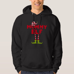 Veste À Capuche Maman Elf Correspondant Costume de Noël