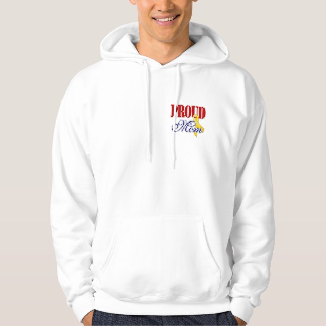 Veste À Capuche Maman fière - l'Armée de l'Air (Devant)