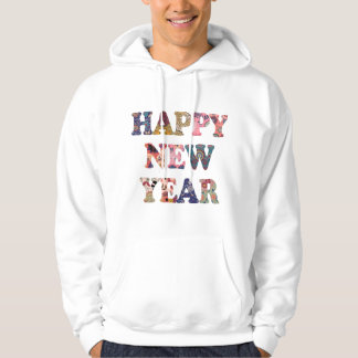 Veste À Capuche Mandala + Abstract Pattern ‘Happy New Year’ Artwor